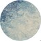Homeroots 5 ft. Round Light Blue & Ivory Abstract Sky Area Rug 385370 - alternate 1